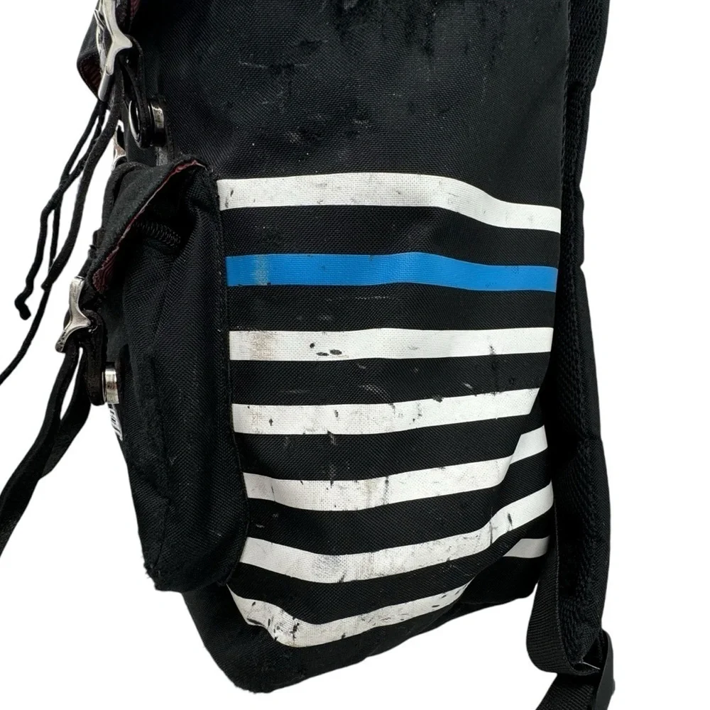 Hershel Supply Co Little America Backpack Laptop Sleeve Black White Blue Stripe